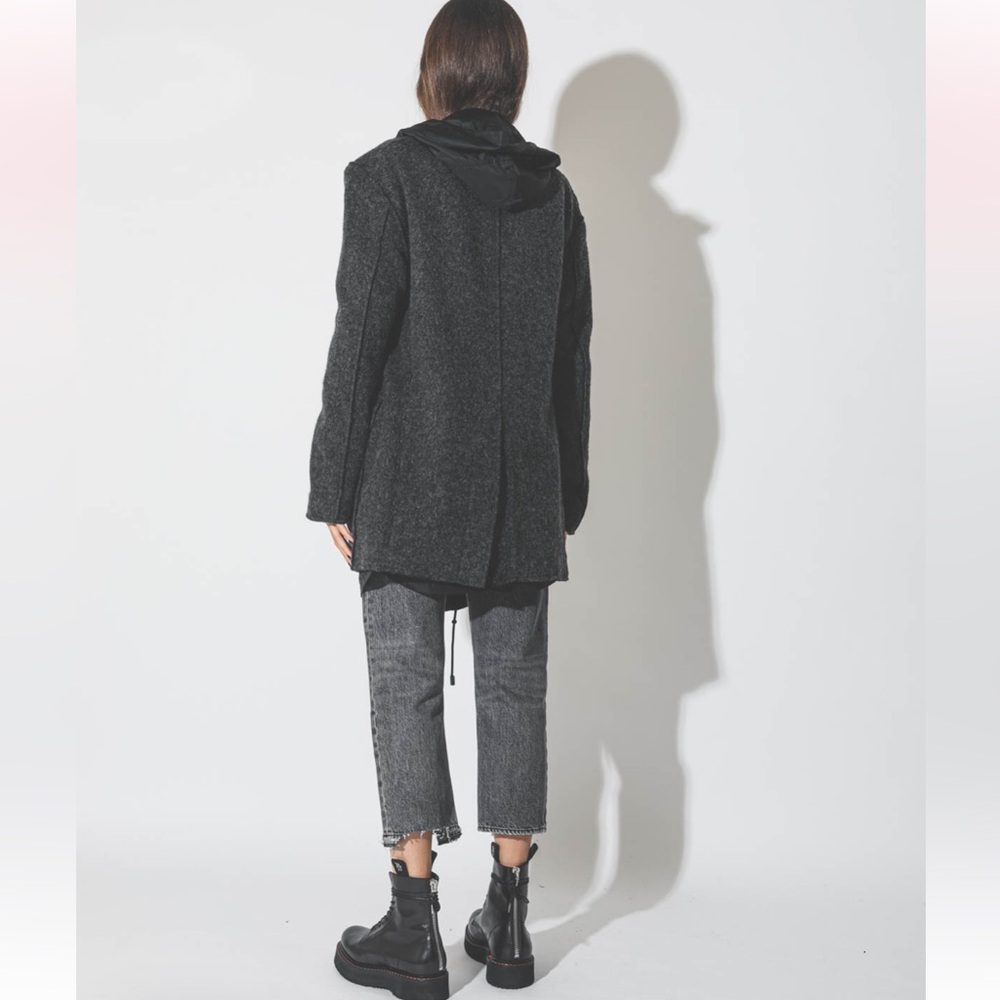 R13 Charcoal Relaxed Men's Jeans - Picture 6 of 12